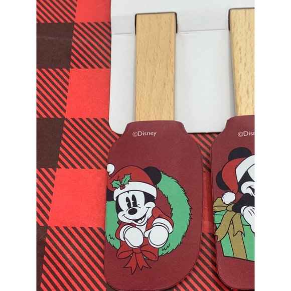 Disney Mickey & Minnie Mouse Christmas 4 Pack Mini Spatula Set - Picture 4 of 9